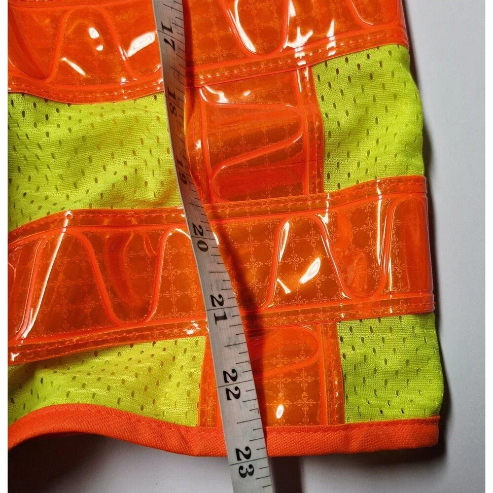 ML Kishigo LA Metro Safety Vest Medium High Vis Reflective Made in USA  w Pin L